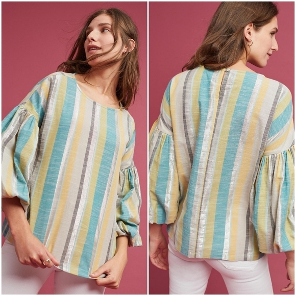 Seen Worn Kept Denni Striped Top size 8 NWT - Picture 1 of 8